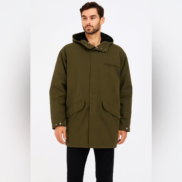 Zadig & Voltaire Other - NWT Zadig & Voltaire Khaki Green Parka Coat Faux Shearling Lined Size Medium M
